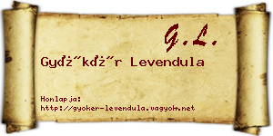 Gyökér Levendula névjegykártya